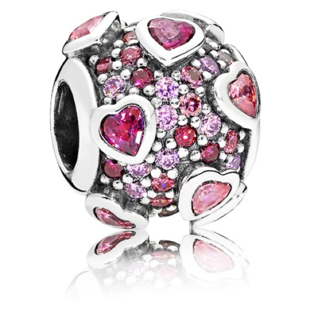 Pandora pink heart charm